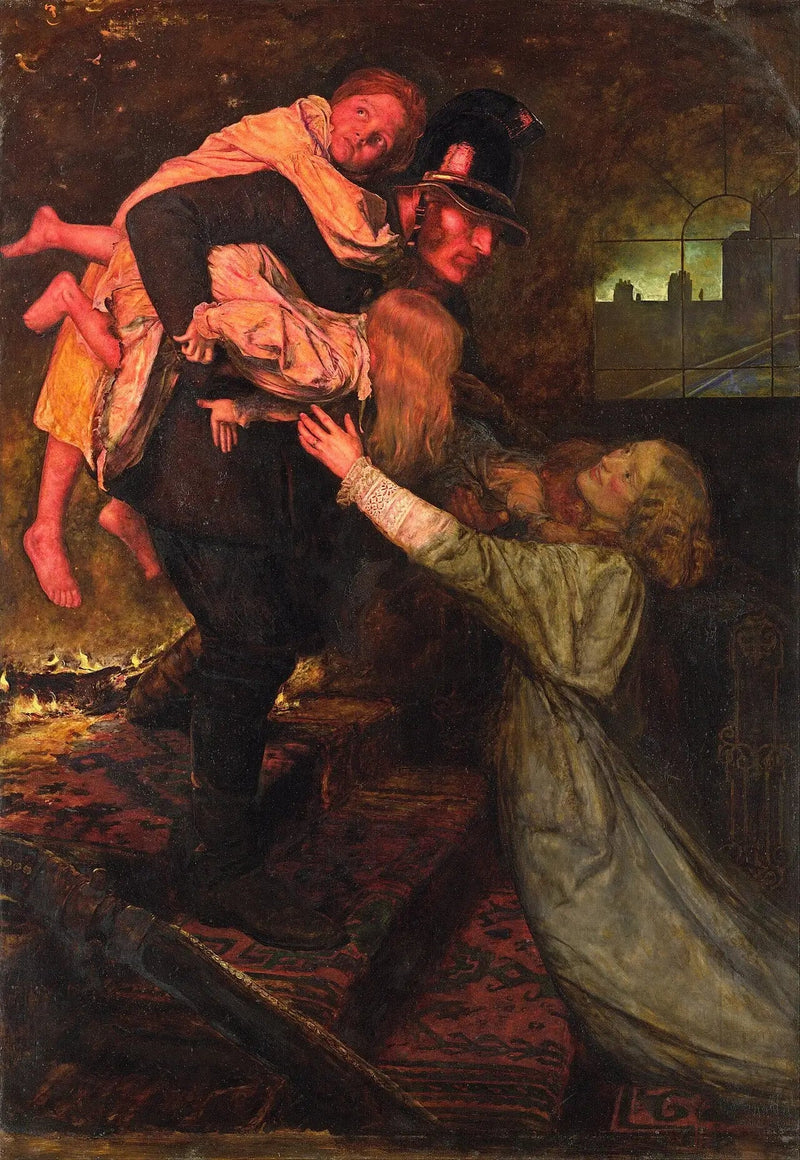 Pelastustyö - John Everett Millais