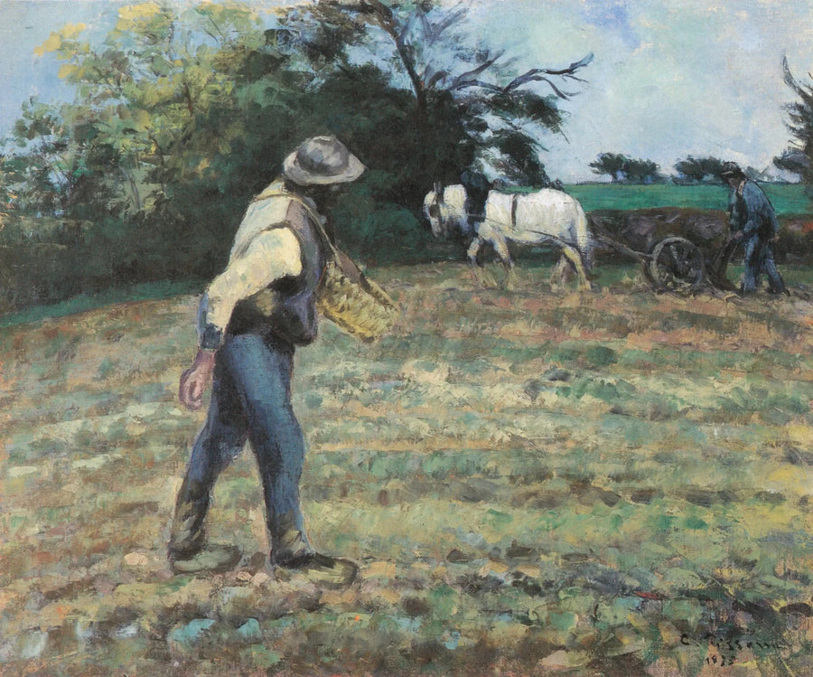 Kylväjä ja kyntäjä, Montfoucault - Camille Pissarro