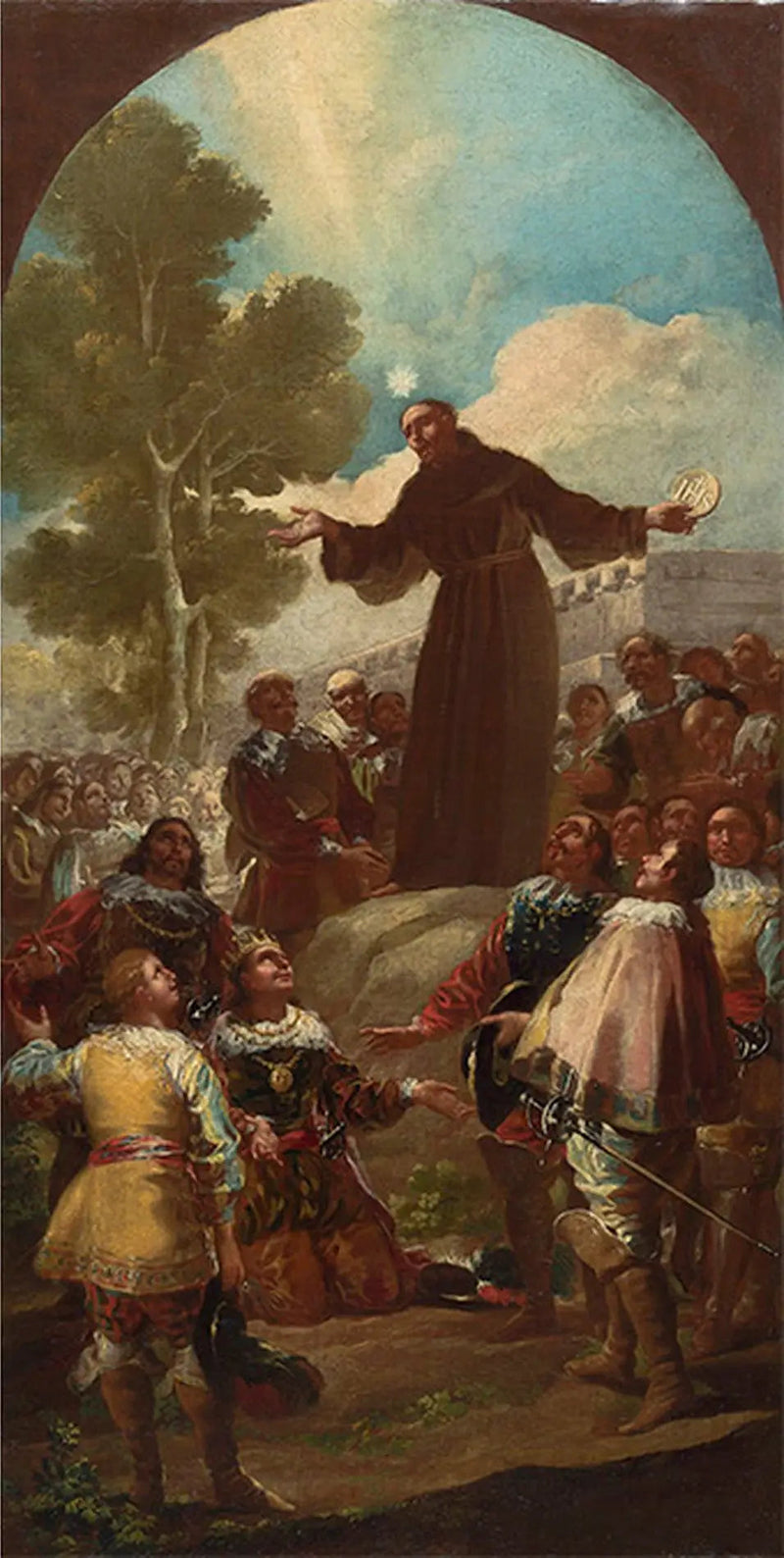 Pyhän Bernardin Sienalaisen saarna - Francisco de Goya