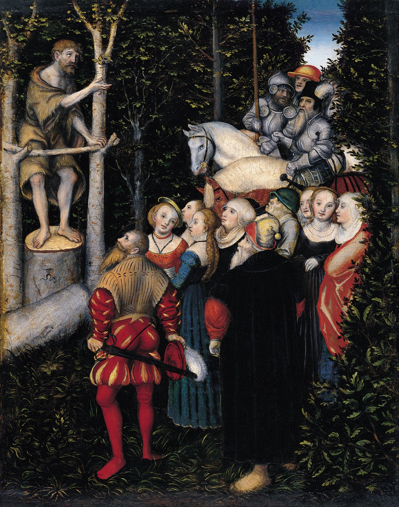 Pyhän Johannes Kastajan saarna - Lucas Cranach vanhempi