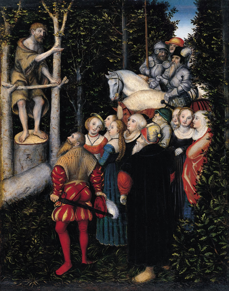 Pyhän Johannes Kastajan saarna - Lucas Cranach vanhempi