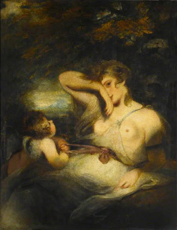 Käärme ruohikossa (Rakkaus vapauttaa kauneuden alueen) - Joshua Reynolds