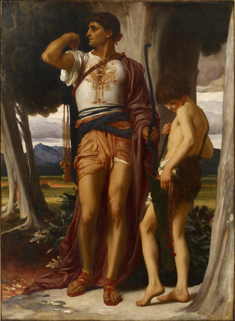Jonathanin merkki Daavidille - Frederic Leighton