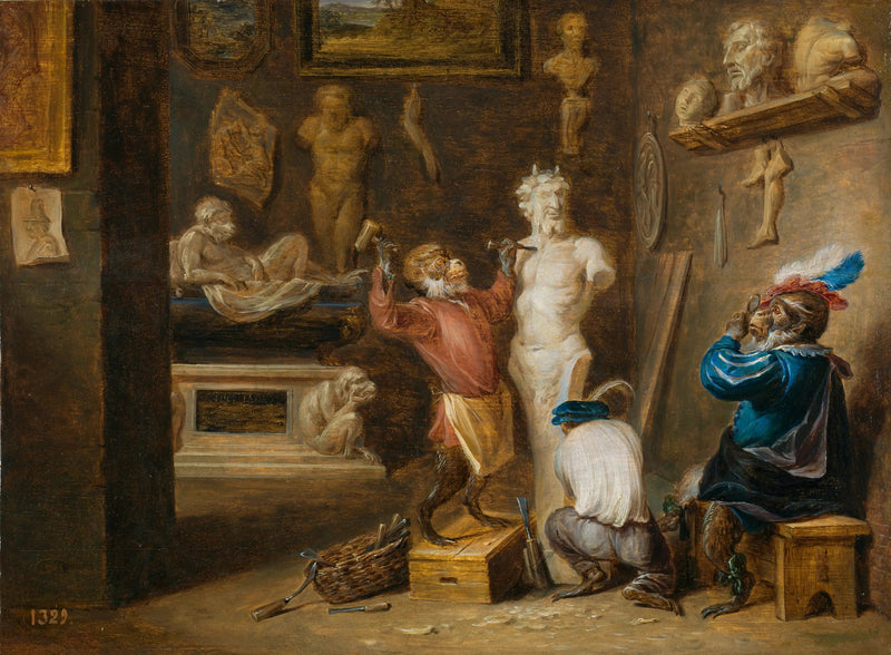 Le Singe veistäjä - David Teniers nuorempi