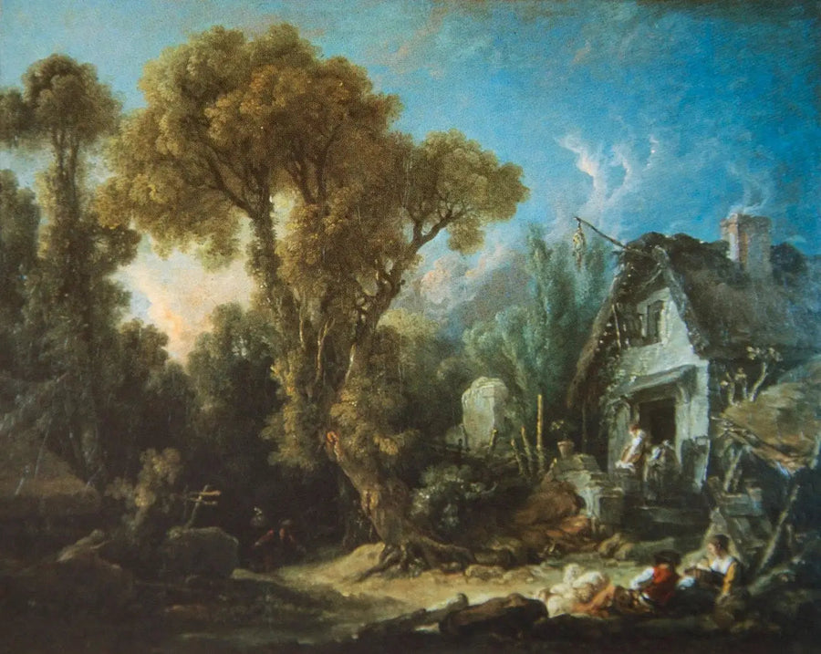 Ilta (Beauvaisin ympäristössä) - François Boucher