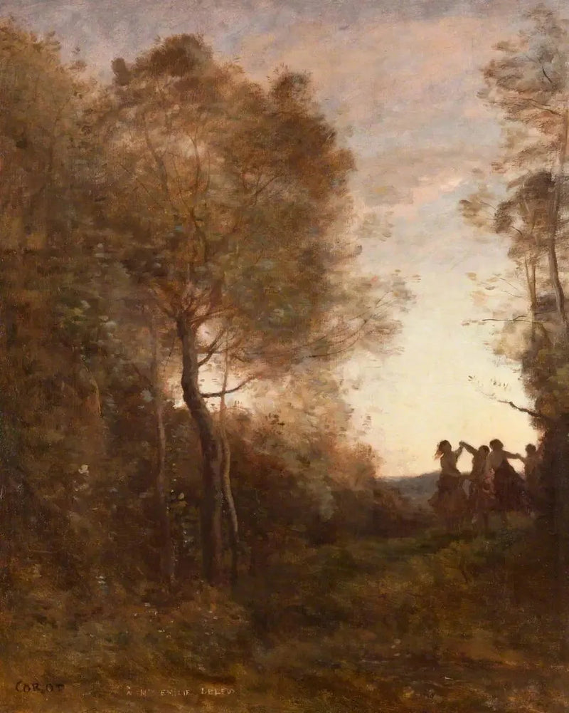 Ilta – Nymfien tanssi - Jean-Baptiste Camille Corot