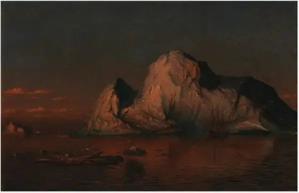 Yön aurinko Melville-salmen yli, Luoteisväylä - William Bradford
