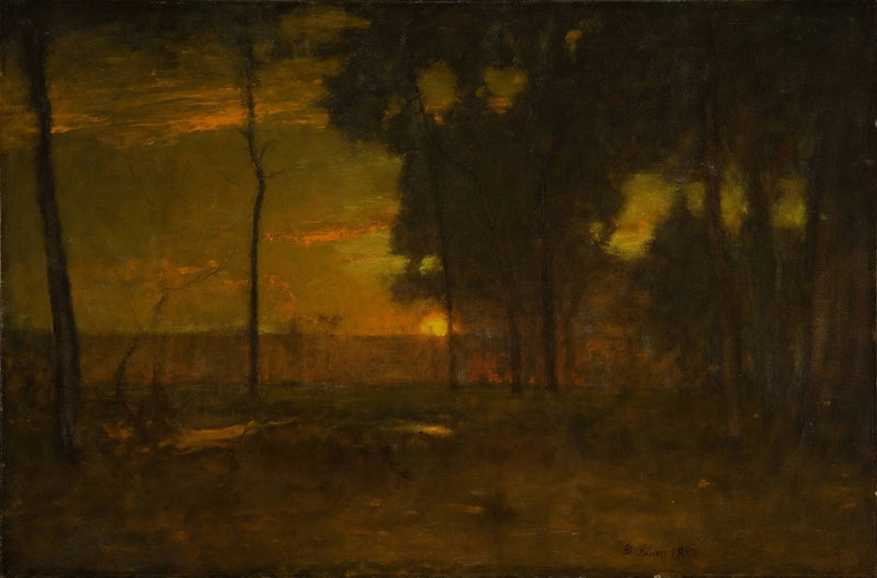 Säteilevä aurinko - George Inness