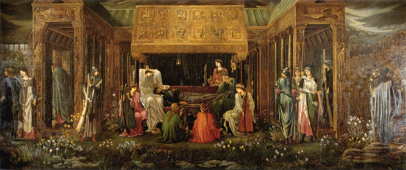 Arthurin uni Avalonissa - Edward Burne-Jones