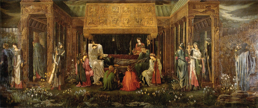 Arthurin uni Avalonissa - Edward Burne-Jones