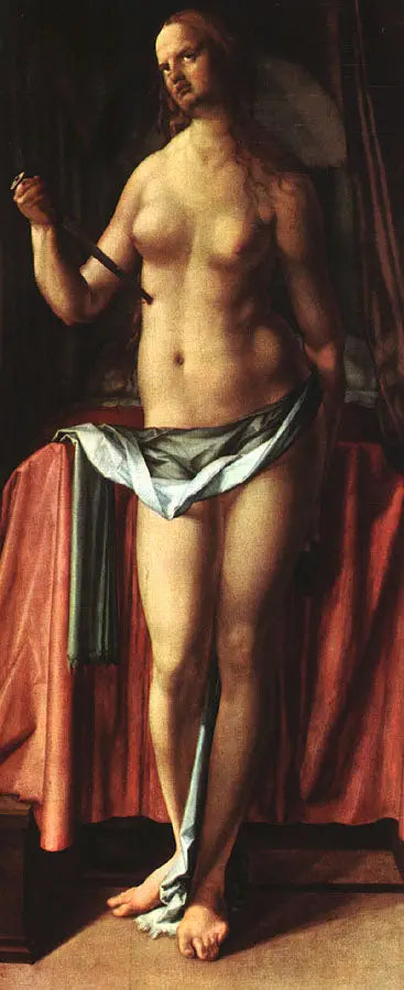 Lucretian itsemurha - Albrecht Dürer