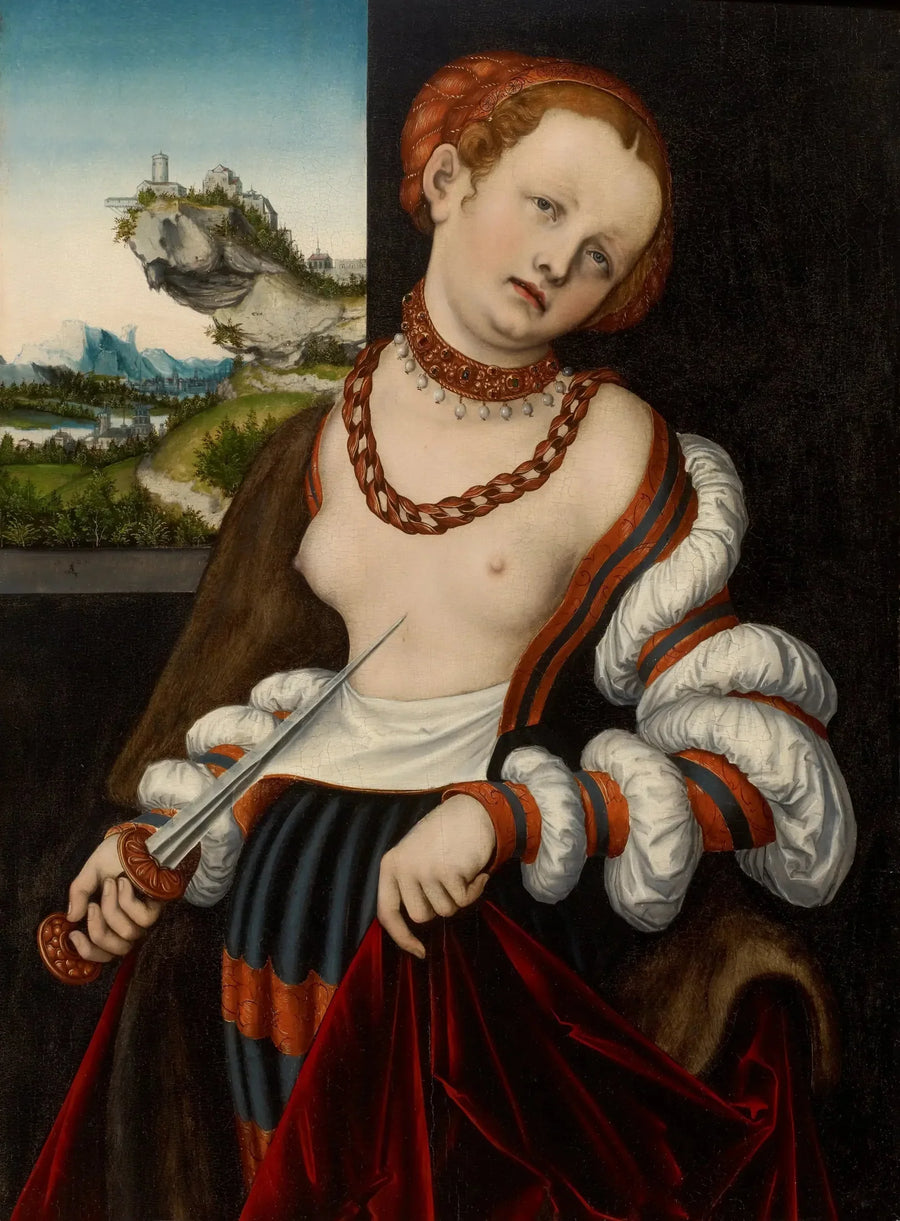 Lucretian itsemurha - Lucas Cranach vanha