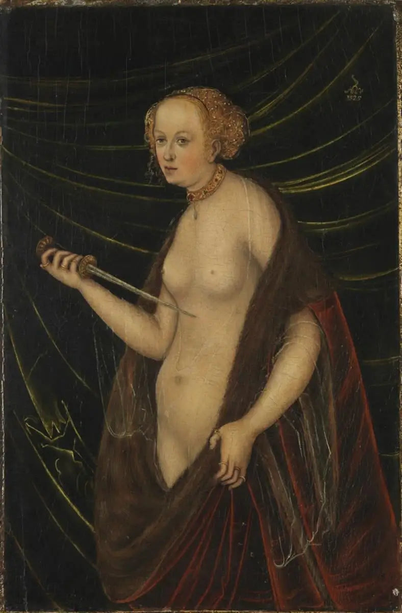 Lucretian itsemurha - Lucas Cranach vanha