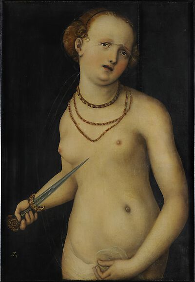 Lucretian itsemurha - Lucas Cranach vanha