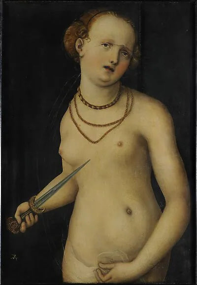 Lucretian itsemurha - Lucas Cranach vanha