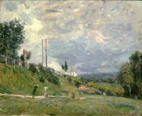 Sèvresin rautatiepenkere - Alfred Sisley