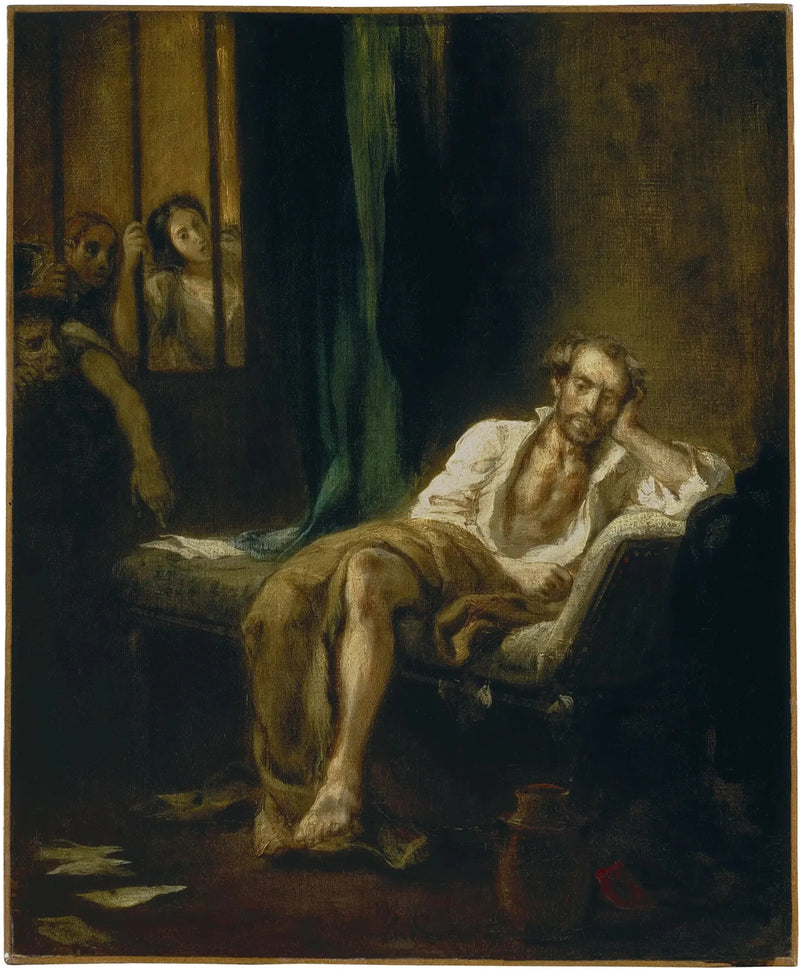 Maljakko hullujen talossa - Eugène Delacroix