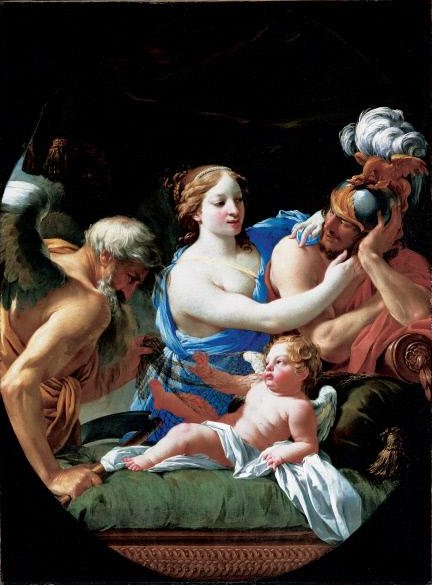 Aika löytää Venus ja Marsin rakkauden - Simon Vouet