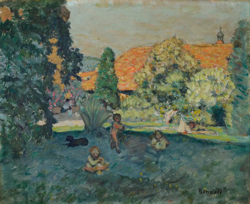 Vaaleanpunainen katto - Pierre Bonnard