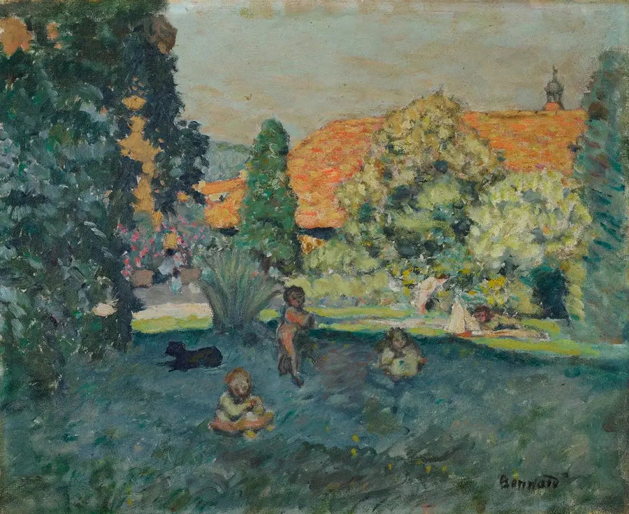 Vaaleanpunainen katto - Pierre Bonnard