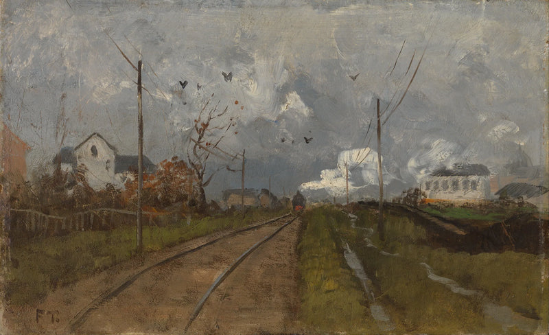 Juna tulee - Frits Thaulow