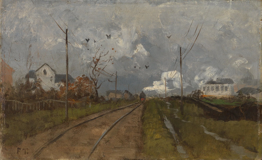 Juna tulee - Frits Thaulow