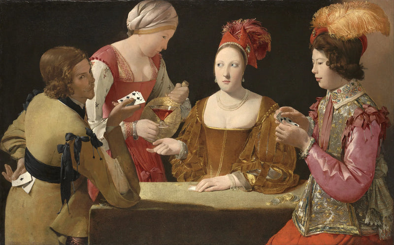 Trikeriä kolikon kanssa - Georges de La Tour