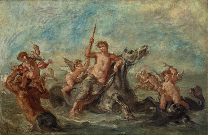 Amphitriten voitto - Eugène Delacroix