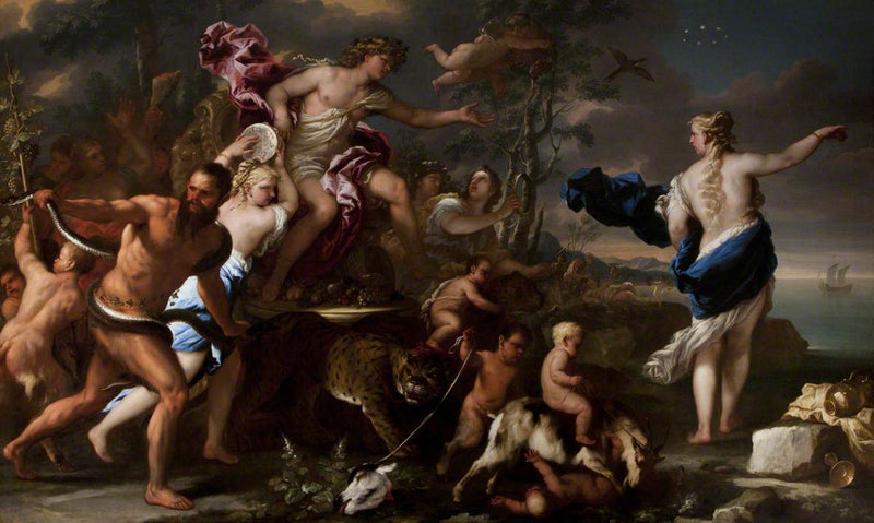 Bacchuksen voitto Ariane kanssa - Luca Giordano