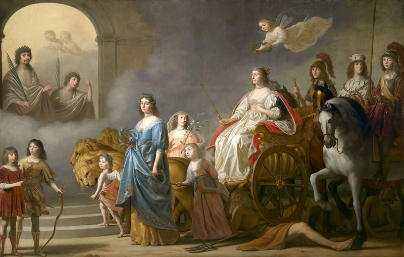 Keisarin voitto talvikuusta: oikeuden allegoria - Gerrit van Honthorst