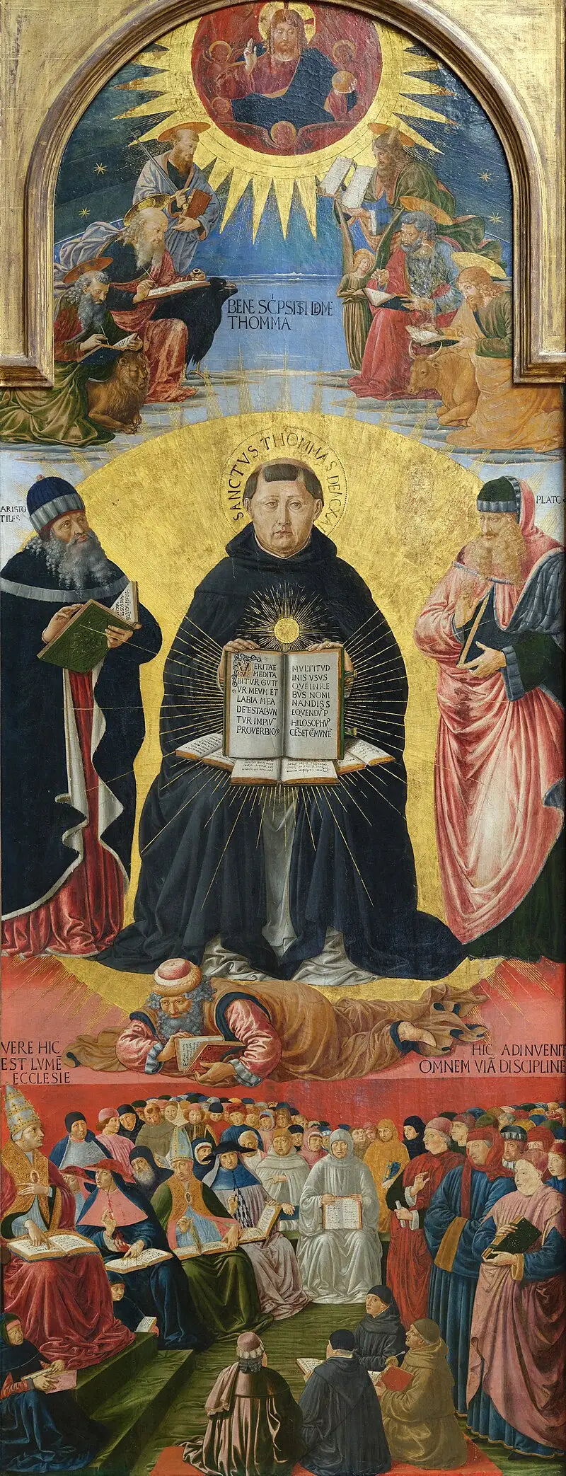 Pyhän Thomas Aquinuksen voitto - Benozzo Gozzoli