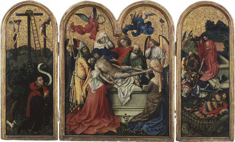 Seilernin triptyykki – Ristiinnaulitseminen - Robert Campin