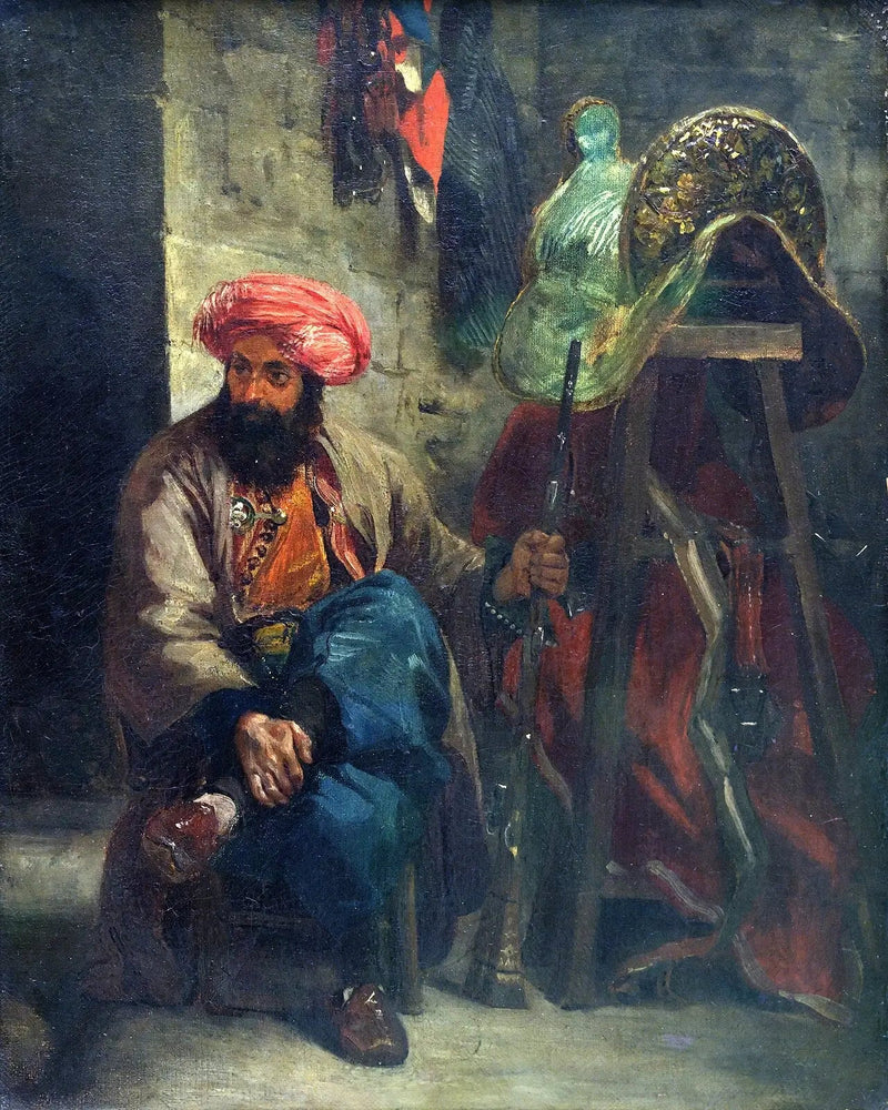 Turkki satulassa - Eugène Delacroix