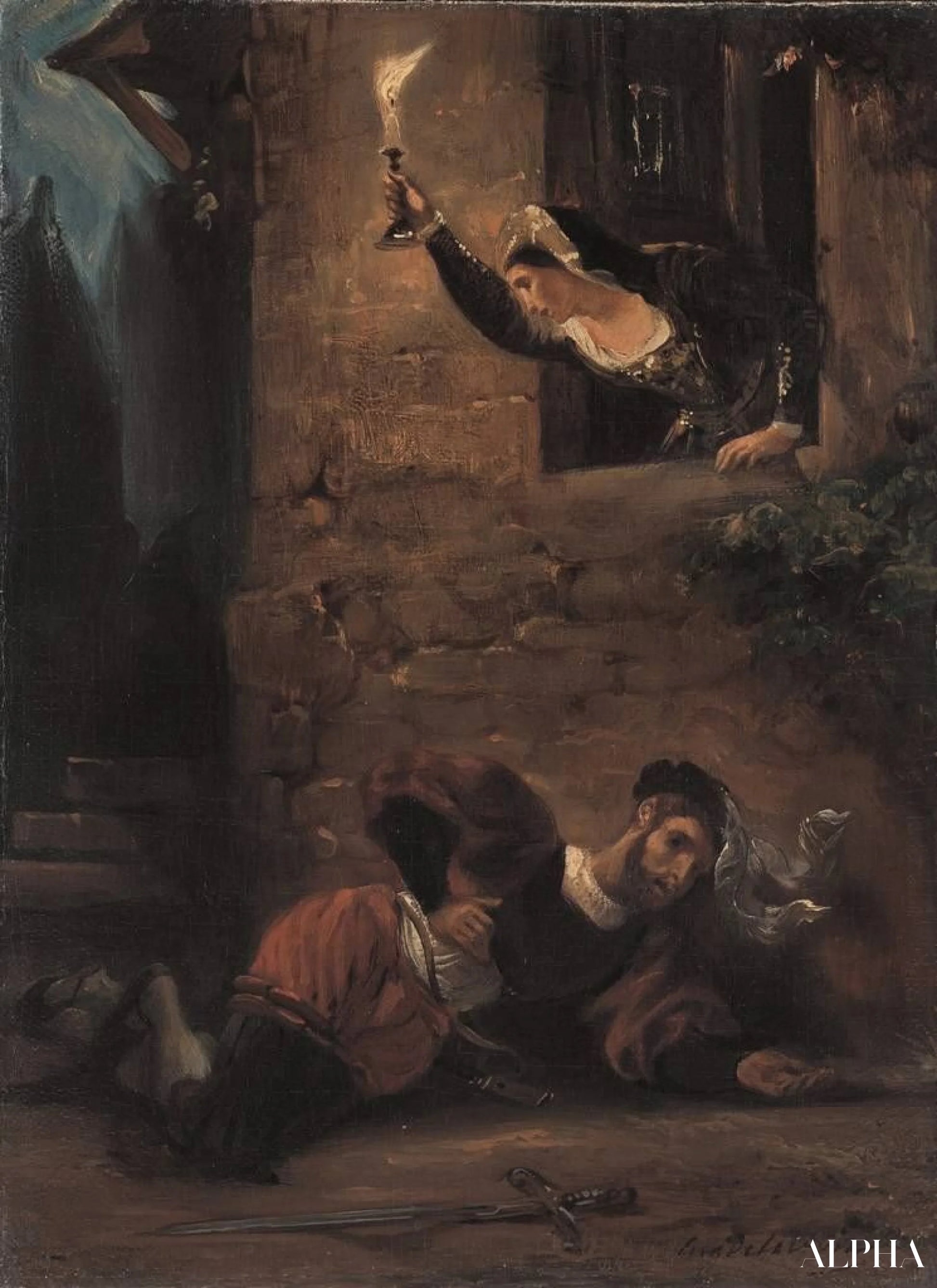 Le Valentin mourant - Eugène Delacroix - Reproductions de tableaux et peintures haut de gamme