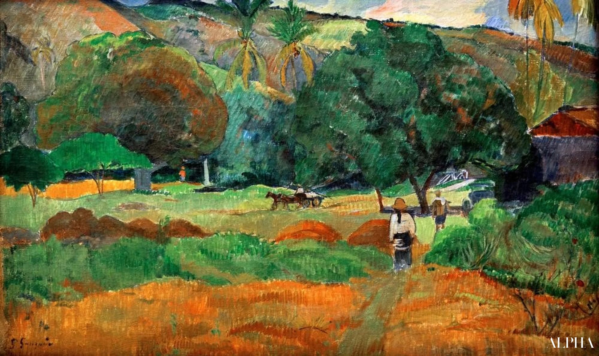 Le vallon - Paul Gauguin - Korkealaatuiset taulujen ja maalauksien reproduktiot