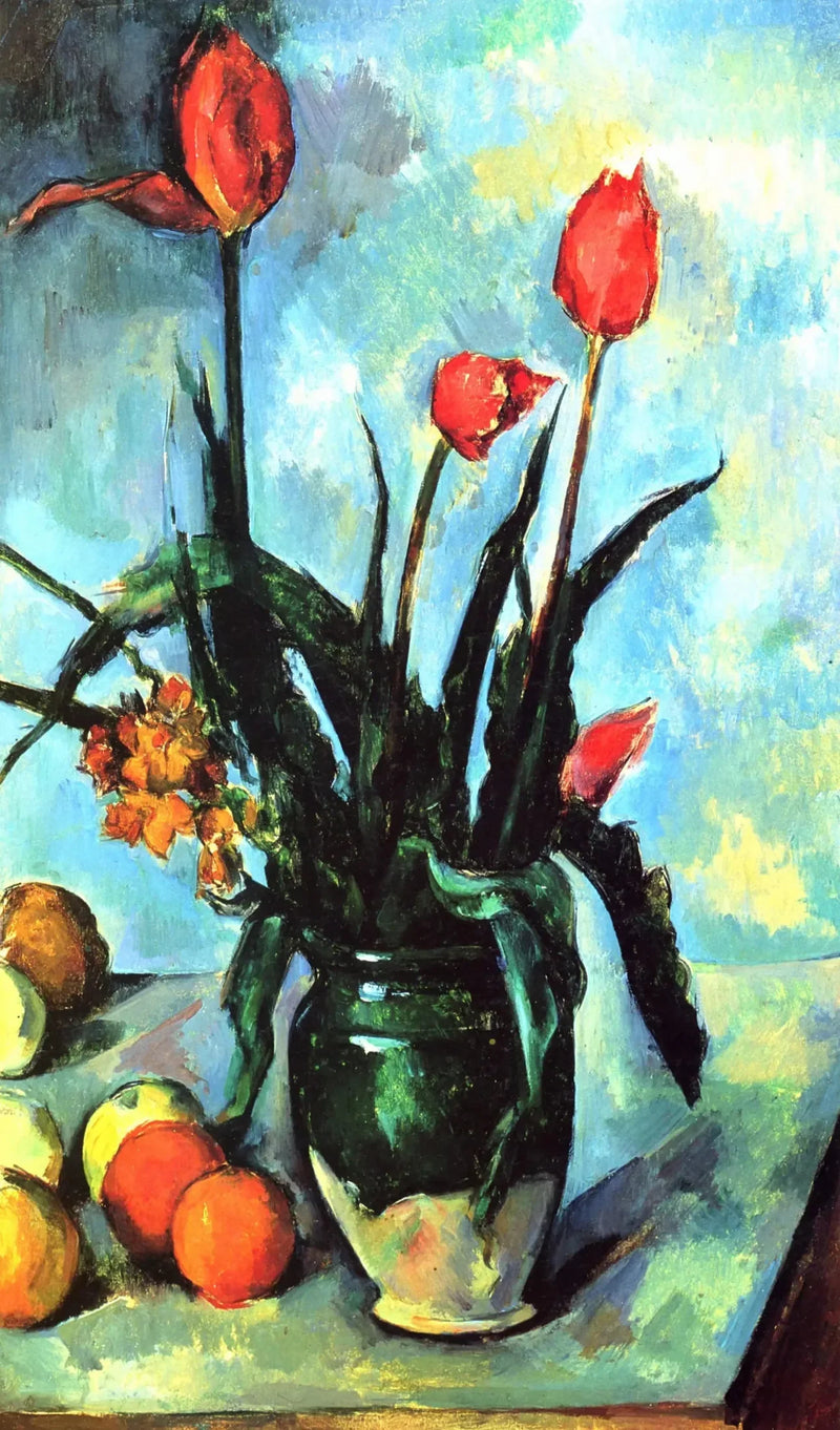 Tulppaanimaljakko - Paul Cézanne