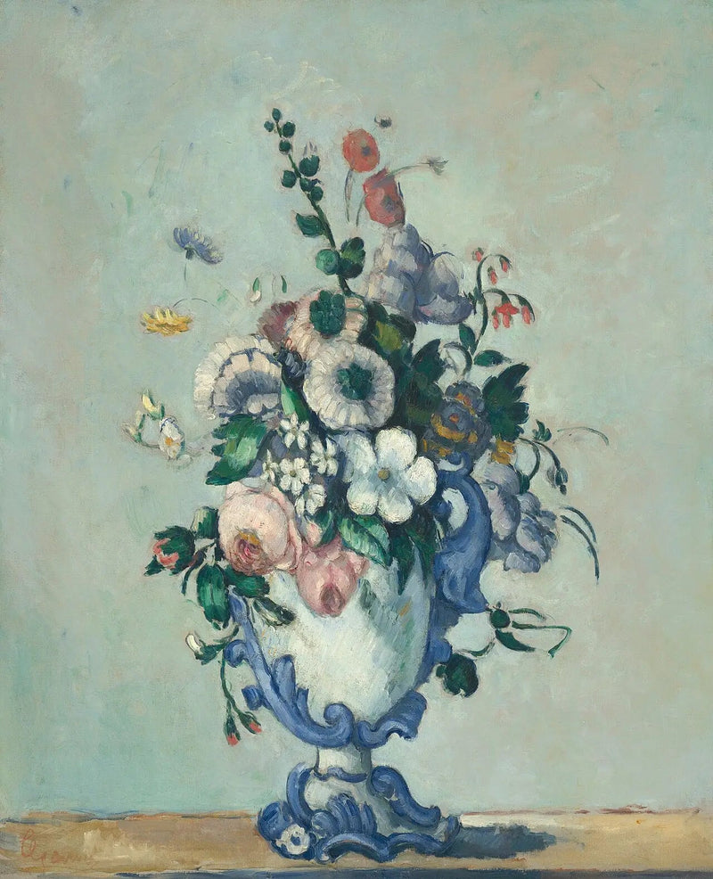 Rococo-maljakko - Paul Cézanne
