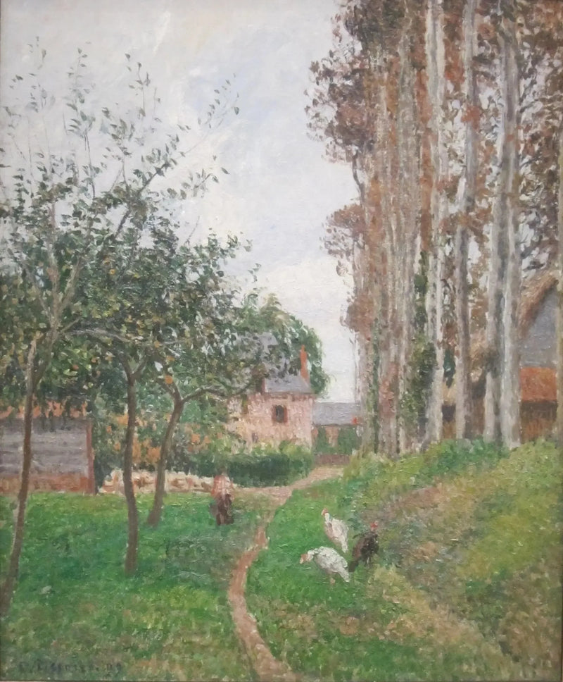 Angon kartanon hedelmätarha kanojen kanssa, Varengeville - Camille Pissarro