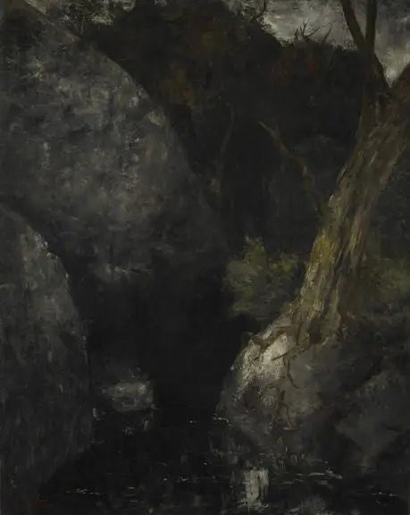 Vanha puu laaksossa - Gustave Courbet