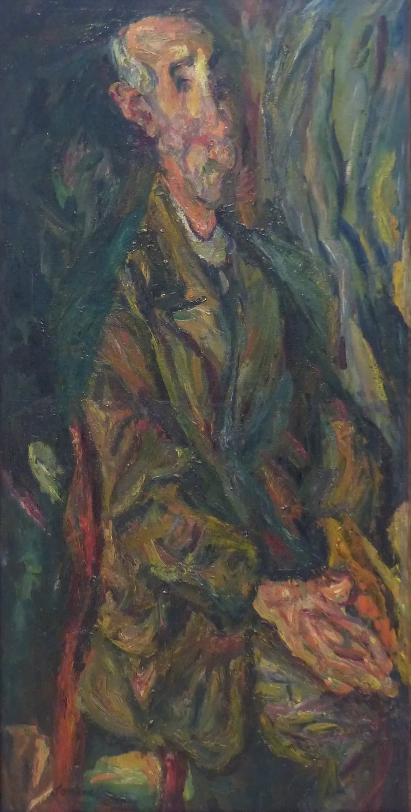 Vanha mies käsien ristissä - Chaim Soutine