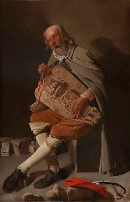 Vanha mies - Georges de La Tour