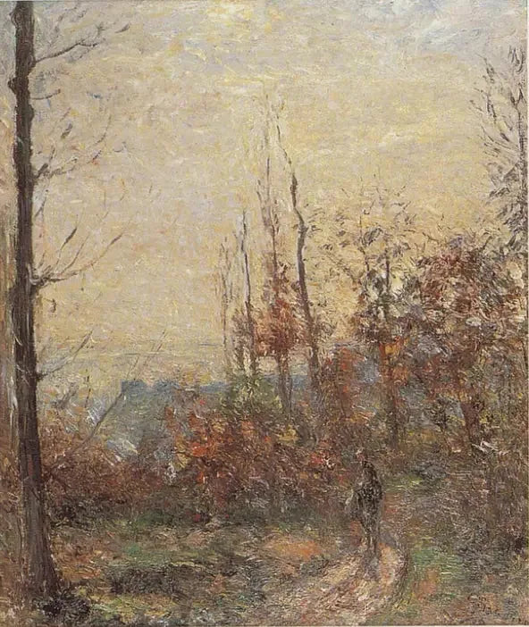 Vanha polku syksyllä, Pontoise - Camille Pissarro