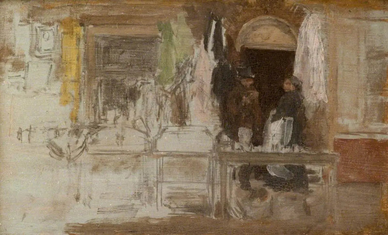 Vanha vaatekauppa, Houndsditch - James Abbott McNeill Whistler