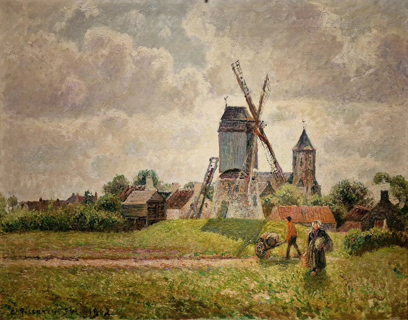 Vanha mylly Knokke - Camille Pissarro