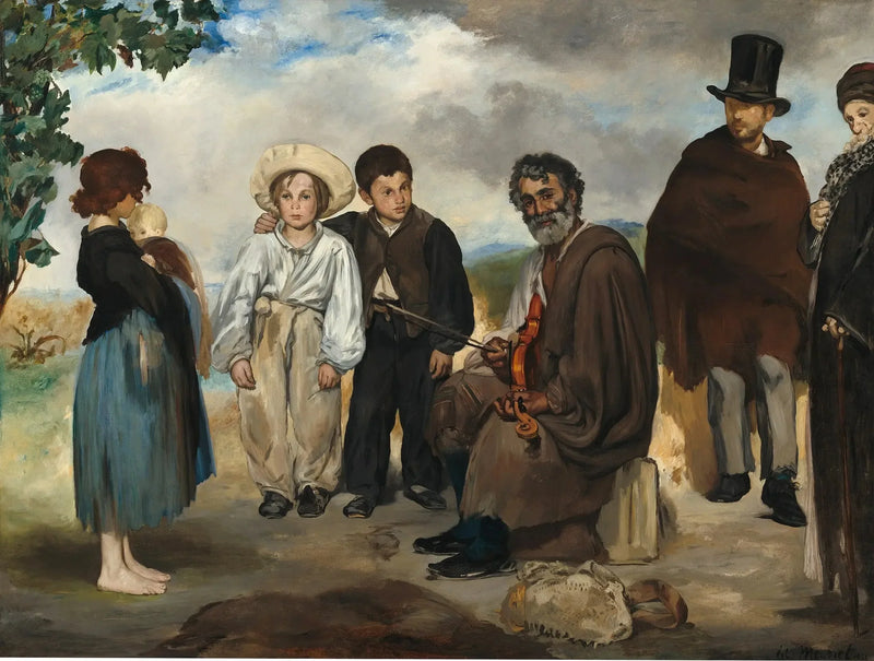 Vanha muusikko - Édouard Manet