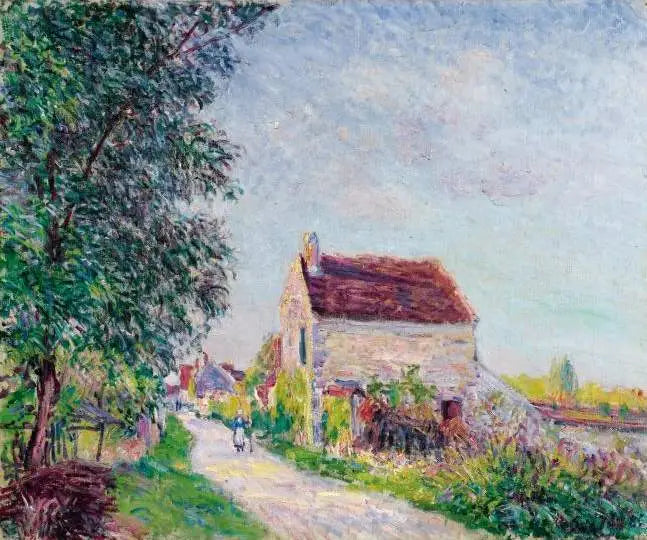 Sablonsin kylä - Alfred Sisley