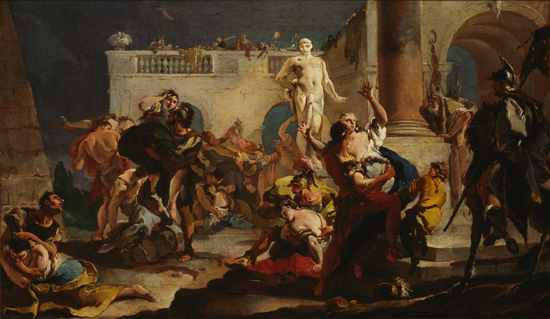 Sabinien raiskaus - Giovanni Battista Tiepolo