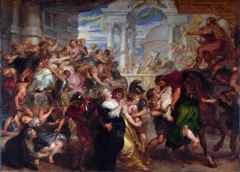 Sabinien raiskaus - Peter Paul Rubens