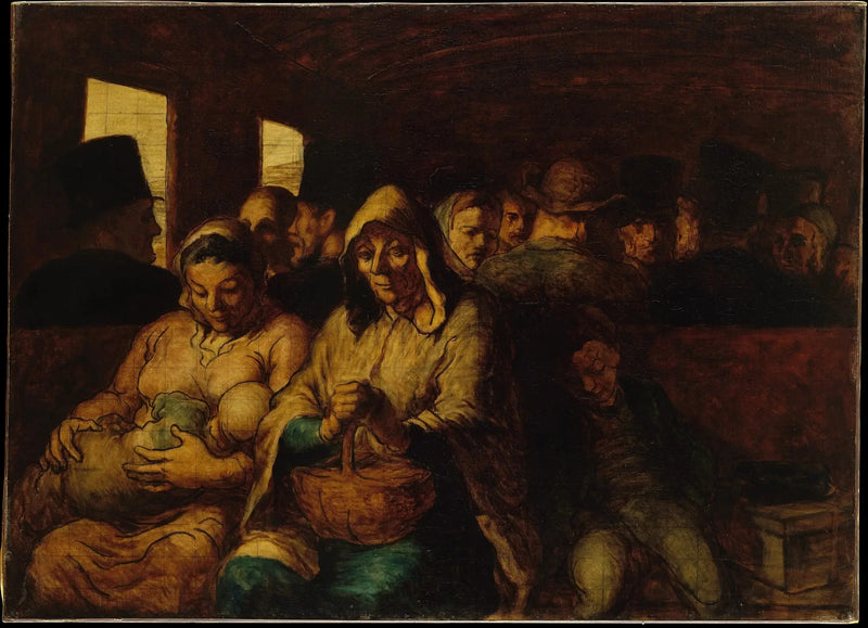 Kolmannen luokan vaunu - Honoré Daumier