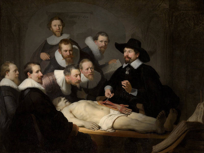 Dr. Nicolaes Tulpin anatomia - Rembrandt
